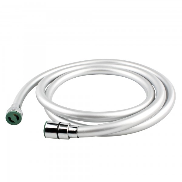 Flexo ducha pvc luxe plata 1.8mts.