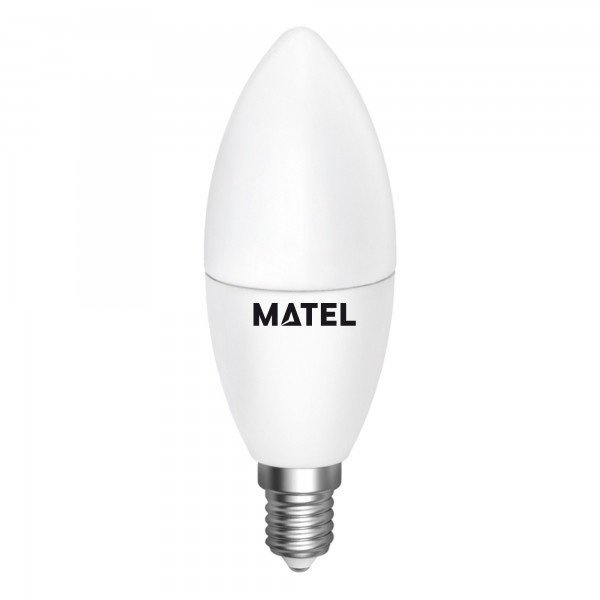 Bomb.led vela regulable e14 7w.calida (caja de 6 unidades)