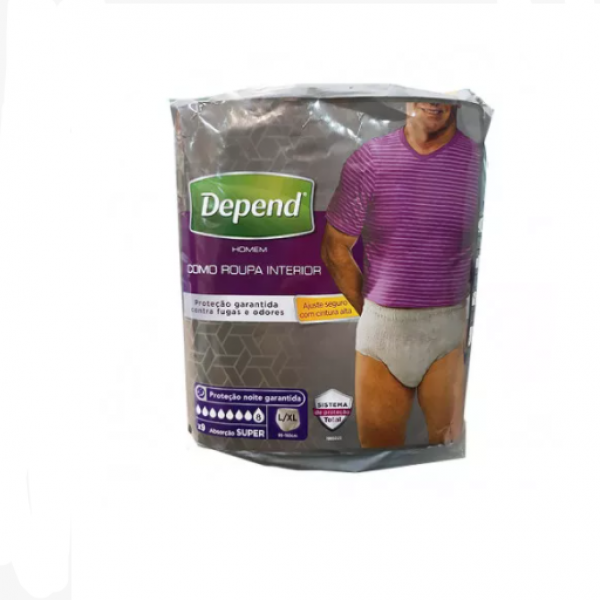 Depend Pants Super Hombre Talla Lxl 95150 cm 9 U