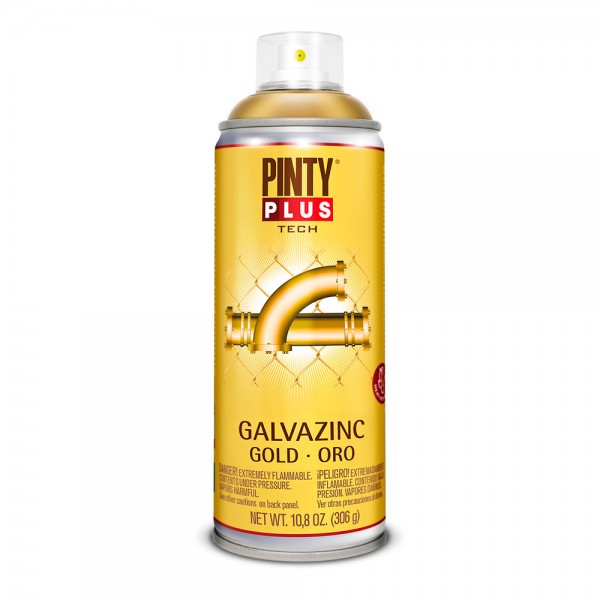 Pintura en spray galvazinc 520cc g151 oro brillo (pack 2 unidades)