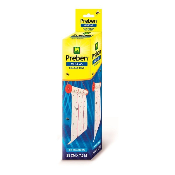 Rollo atrapa moscas 7,5 m