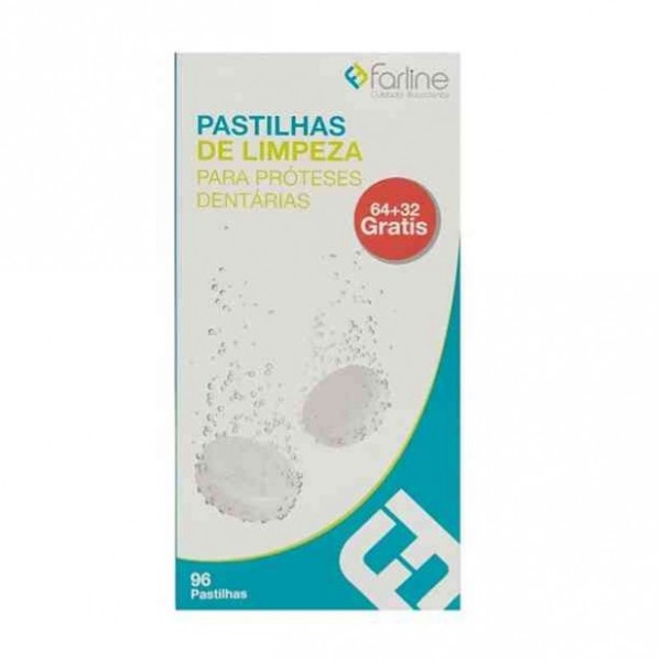 Farline Pastillas Limpiadoras Limpieza Protesis 