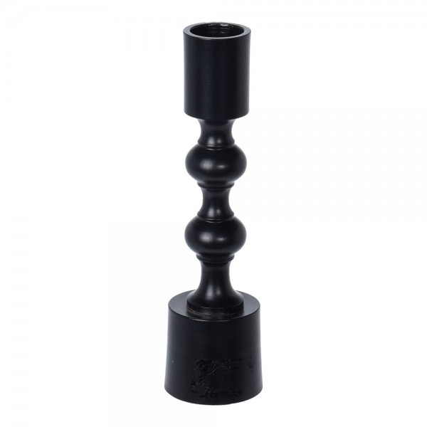 Candelabro vertical 16cm negro