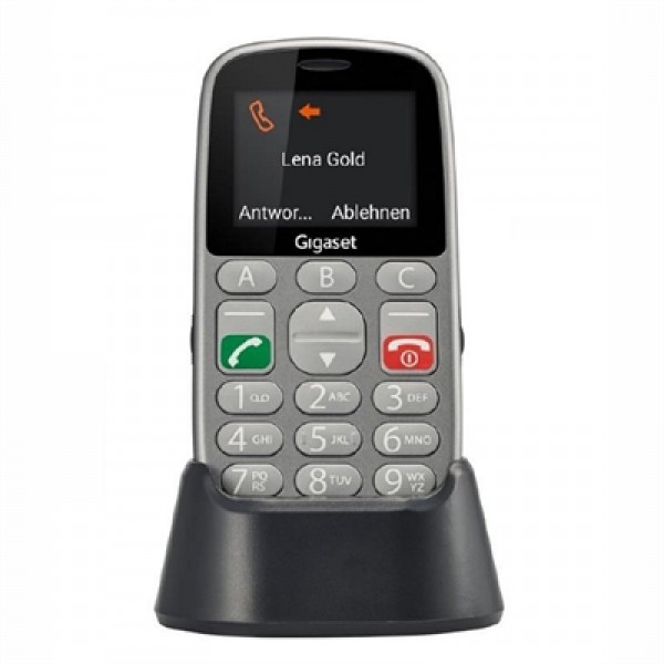 Gigaset móvil senior gl390 2.2" dual sim gris
