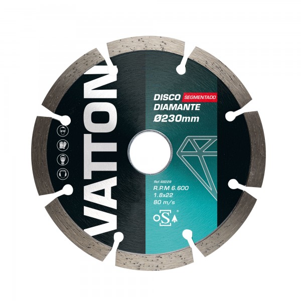 Disco osa diamante segmentado 230mm.
