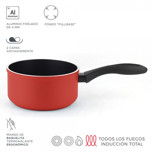 Cazo maxima rojo aluminio 3004 ø16 x 8,3 cm