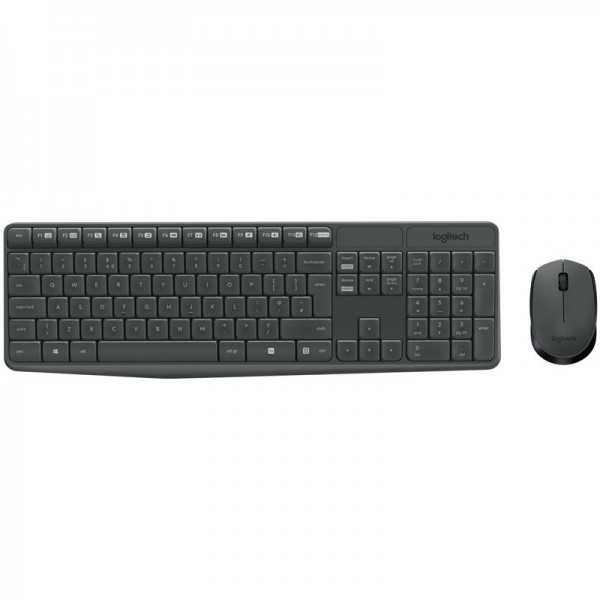 Logitech mk235 teclado y ratón inalámbrico gris