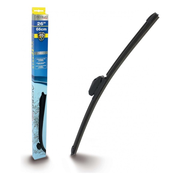 Escobilla Limpiaparabrisas Modelo Aquan66 Ultra Flex Series 26" 66 cm 1 Unidad con 8 Adaptadores