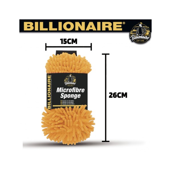 Esponja de Microfibra Premium Billionaire para el Lavado y Cuidado de tu Coche 23 x 12 cm