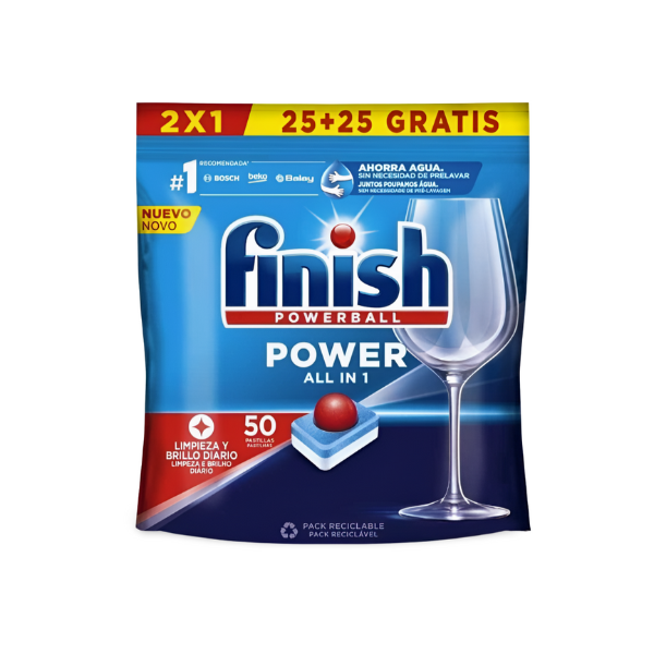 Finish lavavajillas Super Power 25 + 25 pastillas