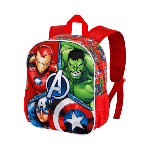 Mochila 3d pequeña los vengadores massive 8,5 l