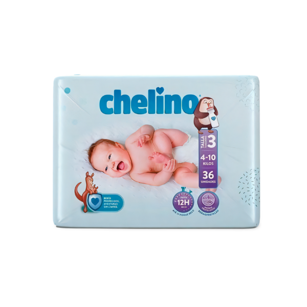 CHELINO LOVE PAÑAL TALLA 3 BOLSA 36UD