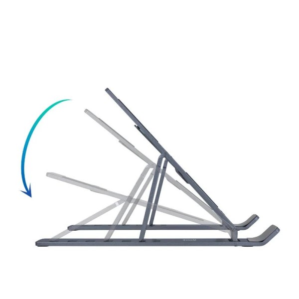 Tooq soporte elevador plegable portátiles gris