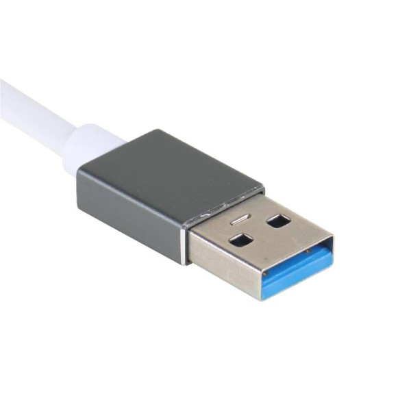 Iggual hub usb-a 3 puertos usb 3.0 + rj45 gigabit