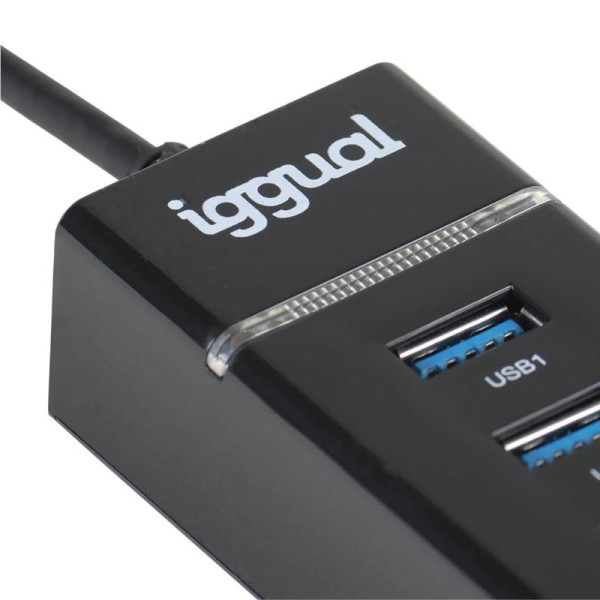 Iggual hub usb 3.0 tipo c x 4 puertos usb-a 3.0