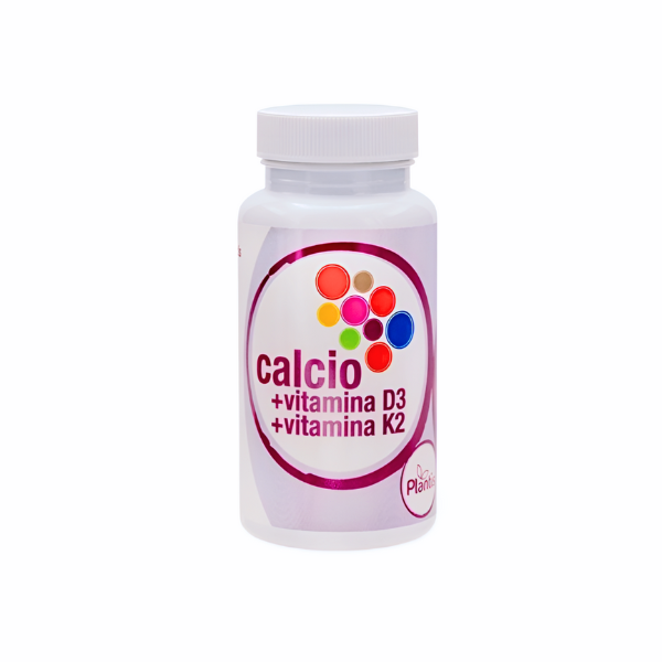 Calcio + vitamina D3 + vitamina K2 plantis 60cap