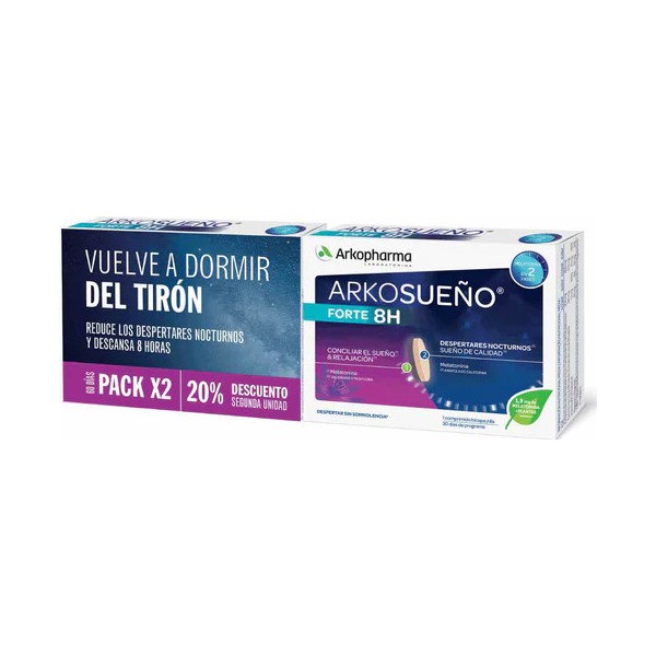Arkopharma Arkosueño Forte 8h Duplo 2x30 Comprimidos Promo