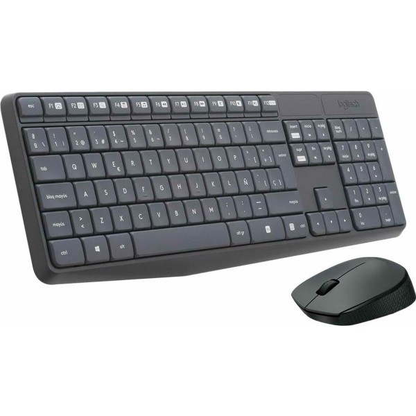 Logitech mk235 gris / combo teclado y ratón