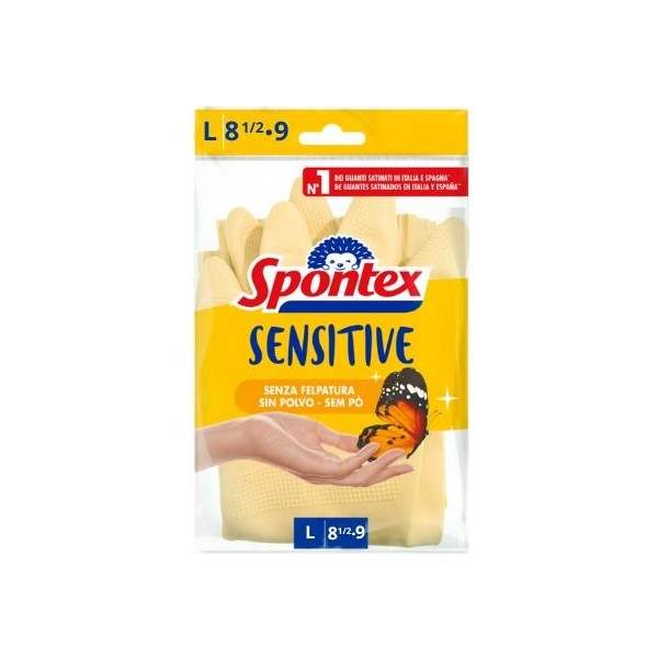 Spontex guantes sensitive talla L