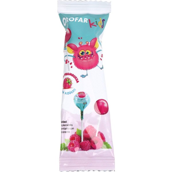 Orofar Kids Piruleta para La Garganta 1 Unidad Sabor Frambuesa
