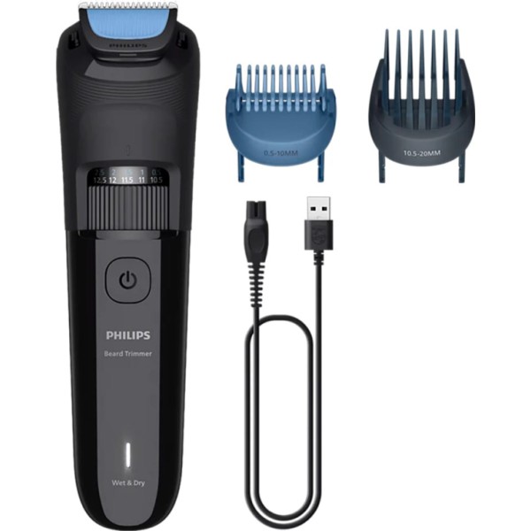 Philips bt3620/15 beard trimmer 3000 series negro / recortadora de barba