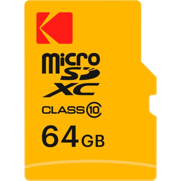Kodak class 10 microsdxc 64gb / tarjeta de memoria microsd + adaptador sd