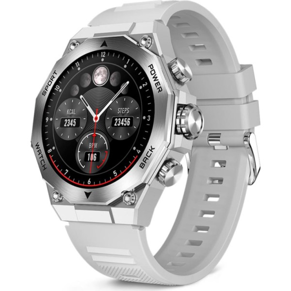 Ksix titanium plateado / smartwatch 1.43"