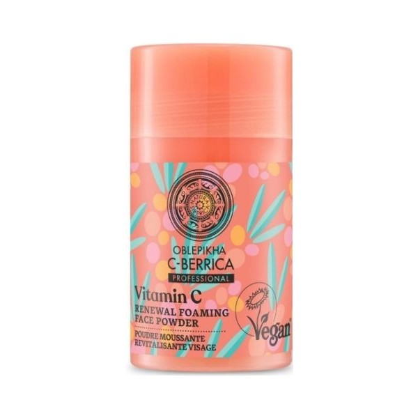 Natura siberica oblepikha berrica renewal foaming face powder vitamin c 30ml