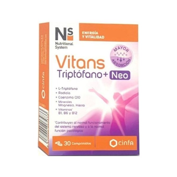 Nutritional system vitans triptofano+neo 30 capsulas 30un