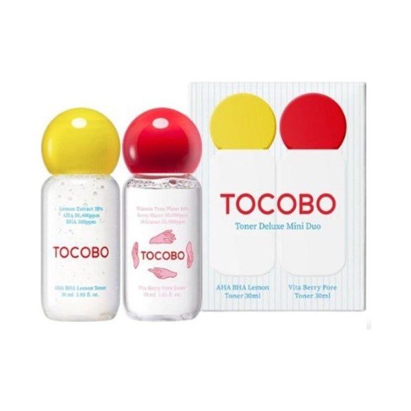 Tocobo toner deluxe mini duo tonico lemon+berry 2un